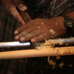 At the height of the chair business, Luis' father had 20 workers, a warehouse and owned the majority of the block on Hidalgo. Now Luis has only 4 workers, including his son, Fernando, and produces and sells a fraction of the furniture his father used to.
