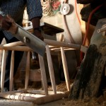 One of Luis' workers, Jose, works part time shaping the wood and building the chairs. Jose has to work another job as a groundskeeper for some flower fields that surround the mountains of Tenancingo. The flower industry dramatically changed the economy of the town.