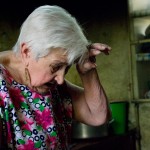 After a hard day of work, Dona Jose feels tired but is satisfied with the work she has done. Even though she has trouble walking, Jose stands on her feet in the kitchen for hours every day.