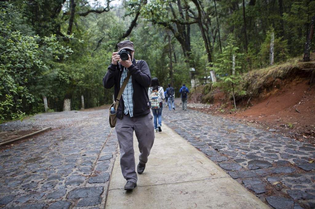 Thorne Anderson shoots back on a group field trip.