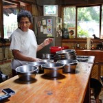Paloma prepares dog's food in the morning. Everyday she needs to prepare 25Kg dog's food to feed fifty five dogs in her house.